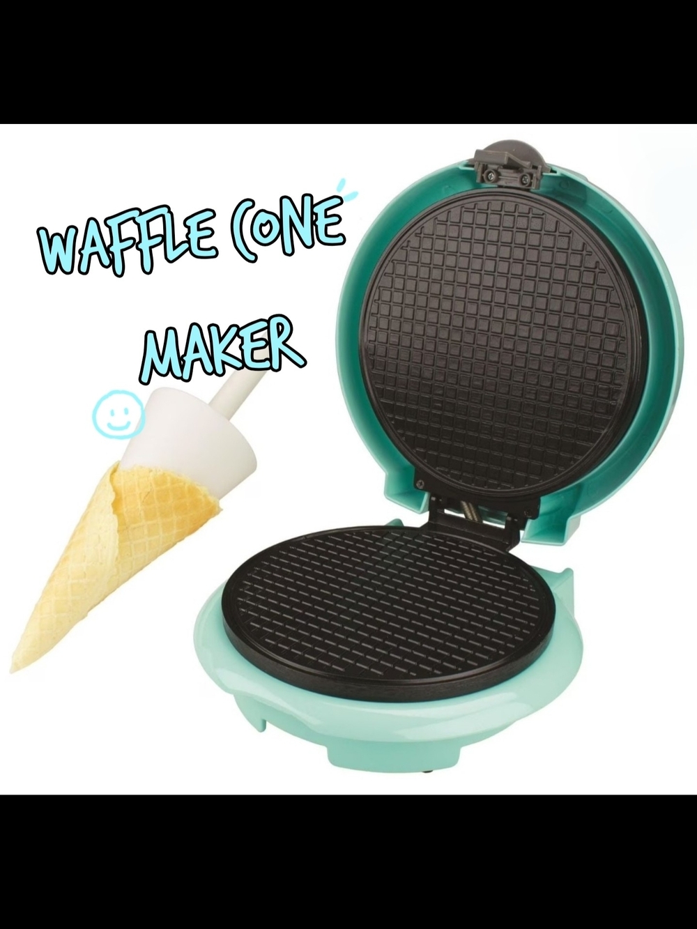 Brentwood Waffle Cone Maker 750W Includes Cone Roller Can Make Cheese Wraps too!